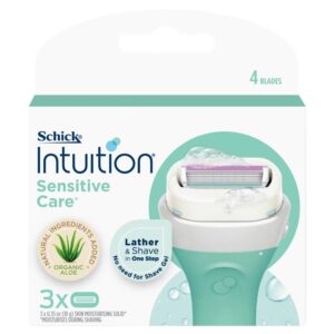 Schick Womens Intuition Plus Aloe & Vitamin E Cartridges x 3