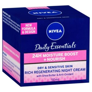 Nivea Daily Essentials Rich Regenerating Night Cream (Dry/Sensitive) 50ml
