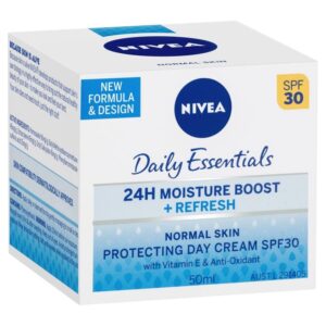 Nivea Daily Essentials 24H Moisture Boost + Refresh Day Cream SPF 30 50ml