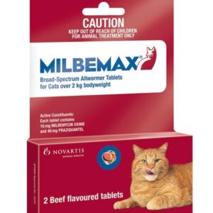 Milbemax Allwormer Cats Over 2kg Tab X 2