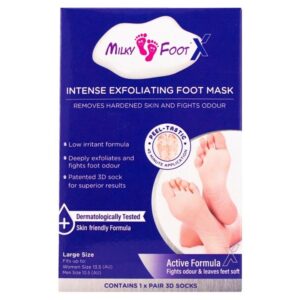 Milky Foot Active Intense Exfoliating Foot Mask (Large)