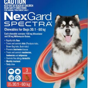 NexGard Spectra Chewables For Extra Large Dogs (30.1 to 60kg) X 3