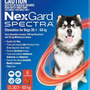 NexGard Spectra Chewables For Extra Large Dogs (30.1 to 60kg) X 6