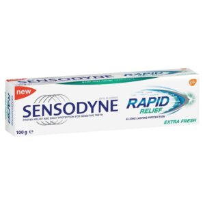Sensodyne Toothpaste Rapid Relief  for Sensitive Teeth (Extra Fresh) 100g