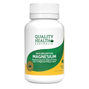 Quality Health High Absorption Magnesium 500mg Tab X 100