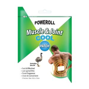 Glimlife Poweroll Muscle & Joint Patch Cool (10.5cm x 15cm) X 3