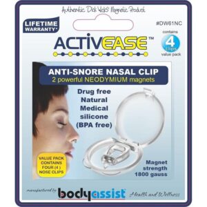 Dick Wicks Activease  Anti-Snore Magnetised Nasal Clip X 4
