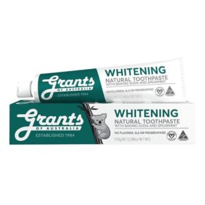 Grants of Australia Natural Toothpaste Whitening with Baking Soda & Spearmint 110g