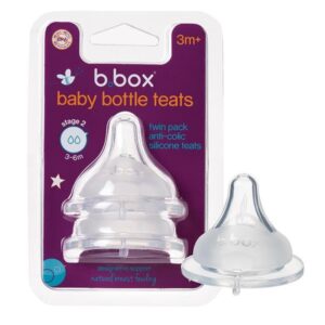 B.Box Baby Bottle Teats (Stage 2) X 2