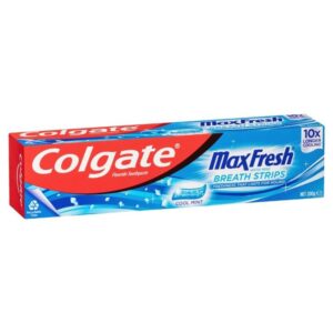 Colgate Toothpaste Max Fresh with Mini Breath Strips - Cool Mint 200g