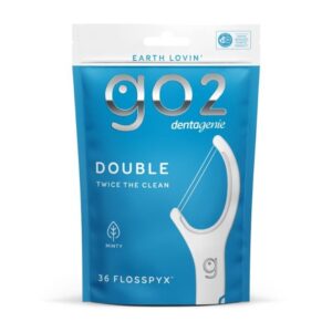 GO2 Dentagenie Flosspyx Minty (Double - Twice the clean) X 36