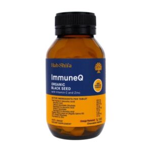 Hab Shifa Immune Q Organic Black Seed with Vitamin C & Zinc Chewable Tab X 120