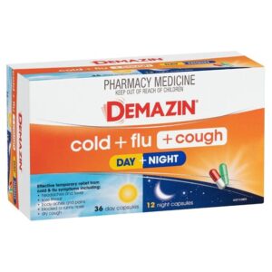 Demazin Cold + Flu + Cough Day + Night Cap X 48
