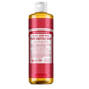 Dr. Bronner's All-one Pure-Castile Liquid Soap - Rose 473ml