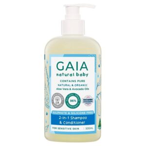 Gaia Natural Baby 2-in-1 Shampoo & Conditioner 500ml
