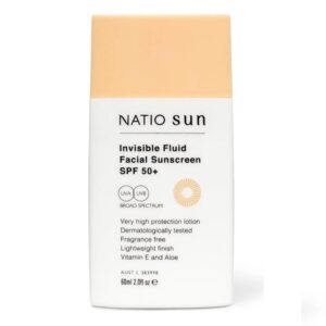 Natio Sun Invisible Fluid Facial Sunscreen SPF 50+ 60ml
