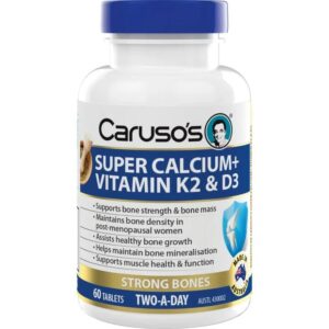 Caruso's Super Calcium + Vitamin K2 & D3 Tab X 60