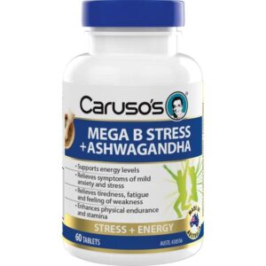 Caruso's Mega B Stress + Ashwagandha Tab X 60