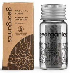 Georganics Natural Floss Activated Charcoal 50m