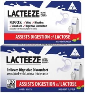 LACTEEZE Chewable (mild mint flavour) 120t