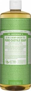 Dr Bronner's Pure Castile Liquid Soap Green Tea 946ml