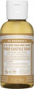 Dr Bronner's Pure Castile Liquid Soap Sandalwood Jasmine 59ml