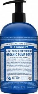 Dr Bronner's Organic Pump Soap Peppermint 710ml