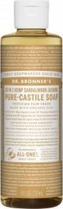 Dr Bronner's Pure Castile Liquid Soap Sandalwood Jasmine 237ml