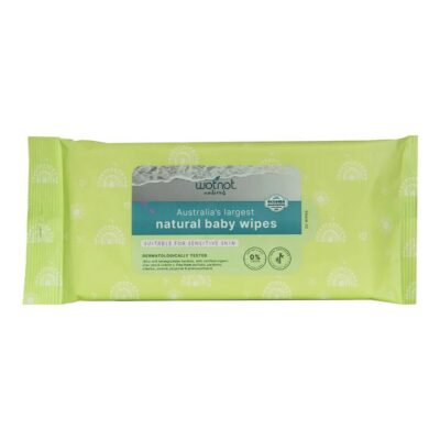 Wotnot Biodegradable Baby Wipes Travel Case 20 Pack