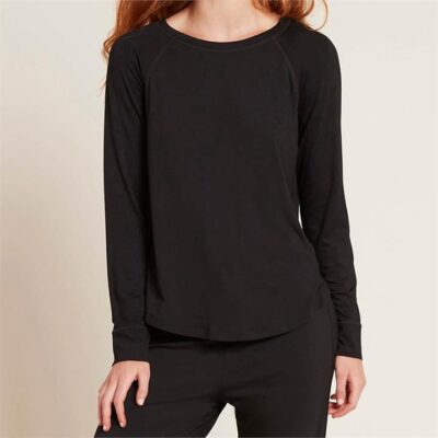 Boody Goodnight Raglan Sleep Top Black / Xs