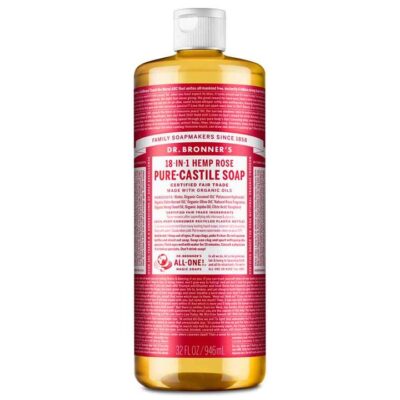 Dr Bronner's 18-in-1 Pure-castile Magic Soap - Rose 59ml