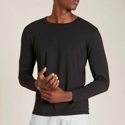 Boody Men's Long Sleeve Crew T-shirt Black / L