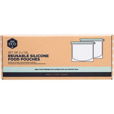 Ever Eco Reusable Silicone Food Pouches 2 x 1.5l