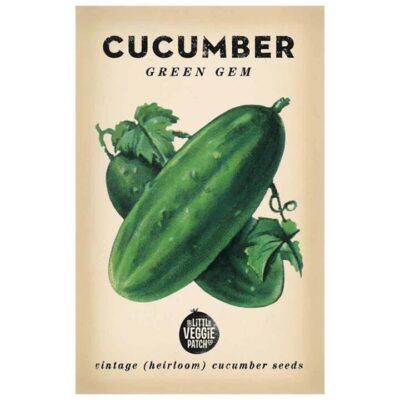 The Little Veggie Patch Co Cucumber 'Green Gem' Heirloom Seeds 1 Pack
