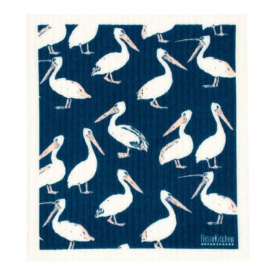 Retro Kitchen Compostable Sponge Cloth - Pelicans 1 Cloth
