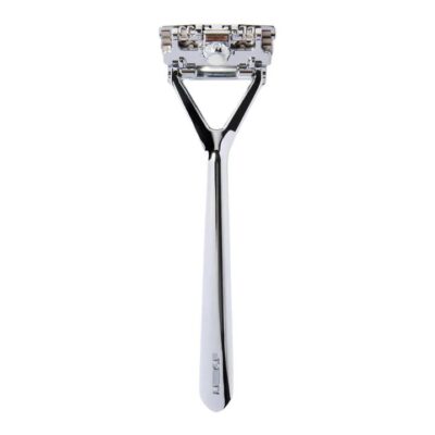 Leaf Shave Leaf Razor + Blades - Chrome 1 Razor + 10 Blades