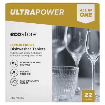 Ecostore Dishwasher Tablets - Ultra Power 22 Tablets