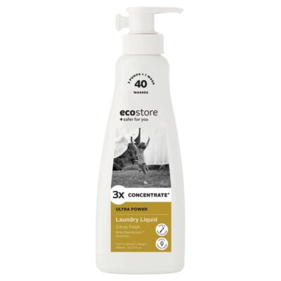 Ecostore Laundry Liquid 3x Concentrate - Ultra Power 480ml Pump