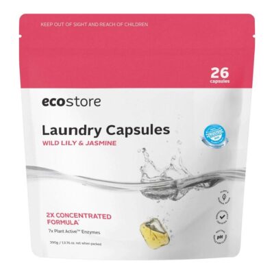 Ecostore Laundry Capsules - Wild Lily & Jasmine 26 Capsules
