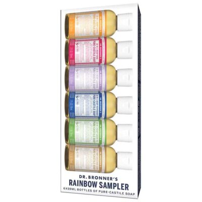 Dr Bronner's Rainbow Sampler Pack Gift Pack 6 x 59ml