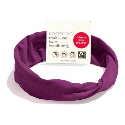 Kooshoo Organic Twist Headband - Wild Beet 1 Pack