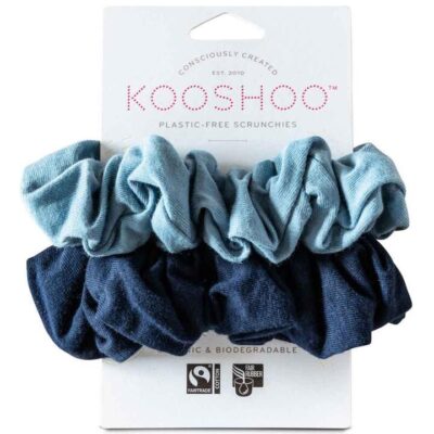 Kooshoo Plastic-free Scrunchies - Evening Sky 2 Pack
