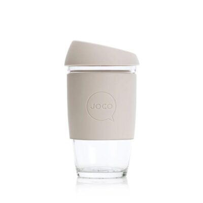 Joco Cup Reusable Glass Cup Sandstone 6oz