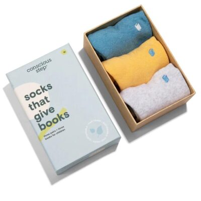 Conscious Step Ankle Sock Set - That Give Books Medium