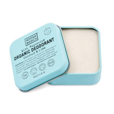 Noosa Basics Bi-carb Free Deodorant Cream Tin - Coconut & Lime 50g