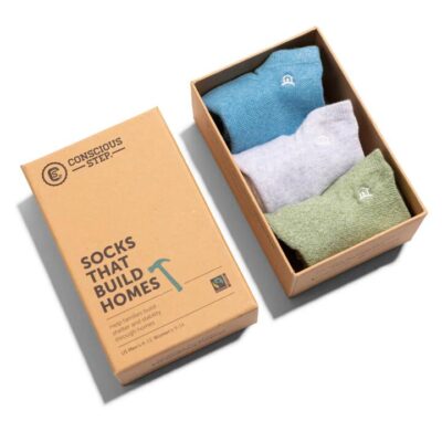 Conscious Step Ankle Sock Set -That Build Homes Medium
