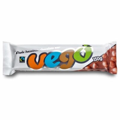 Vego Chocolate Whole Hazelnut Chocolate Bar 150g