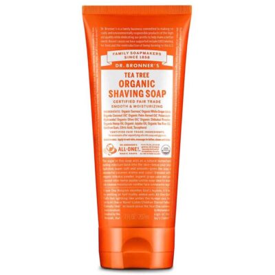 Dr Bronner's Organic Shaving Soap - Tea Tree 207ml