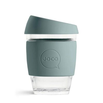 Joco Cup Reusable Glass Cup Bluestone 12oz