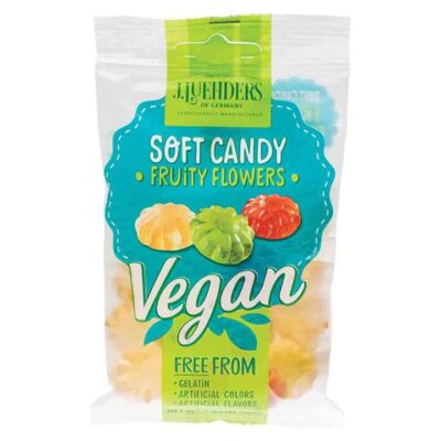 J Luehders Soft Vegan Lollies Fruity Flowers 80g